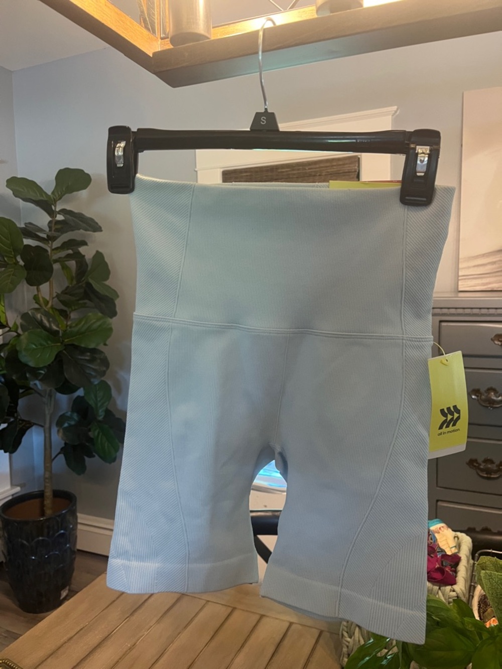 Light Blue Core Seamless Bike Short
